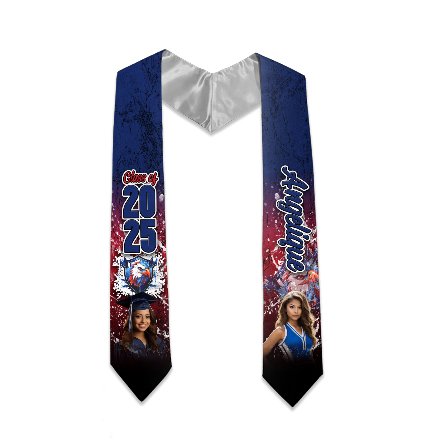 Custom Class Of 2025 Grunge Graduation Stole