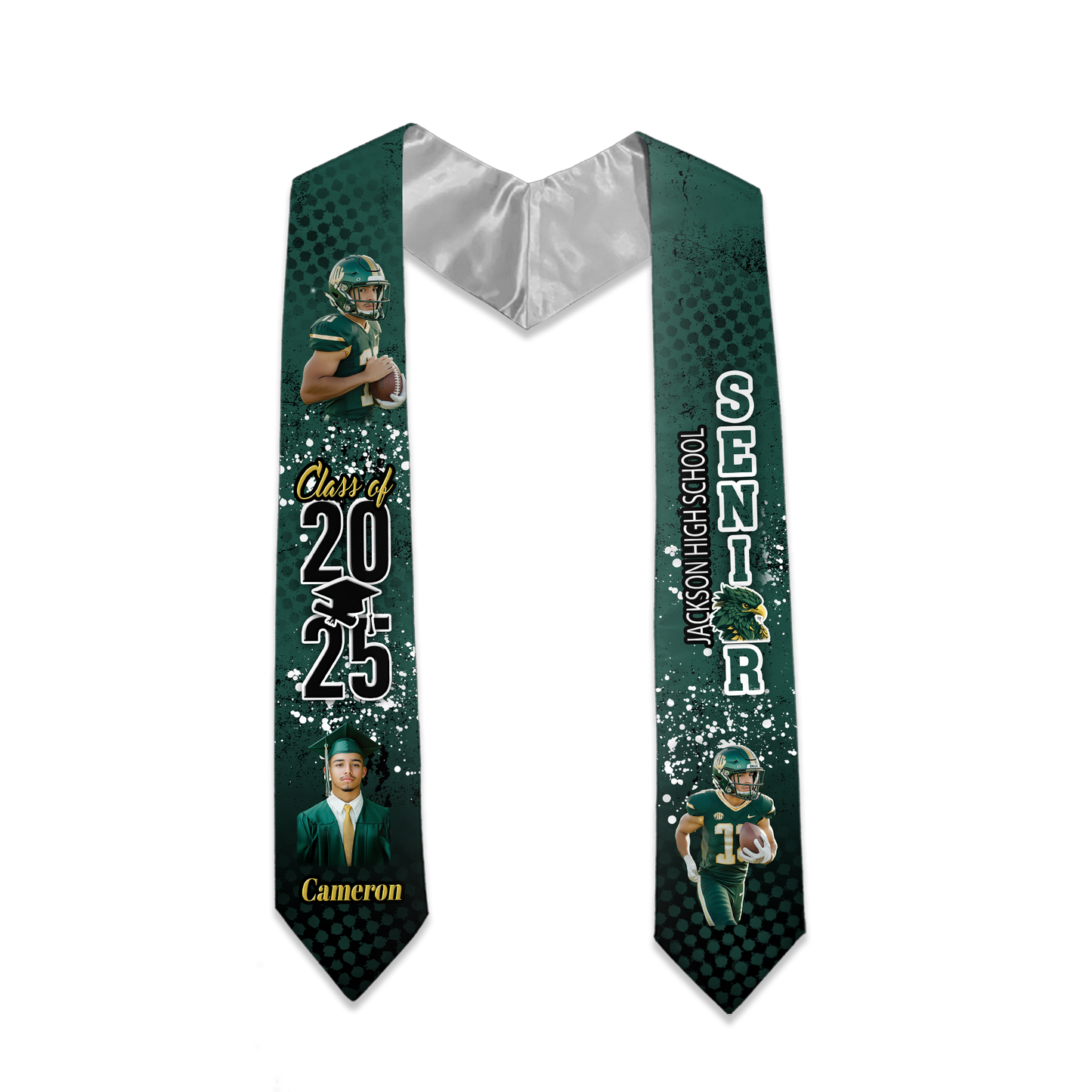 Custom Class Of 2025 Senior Vibes Graduation Stole 🎓