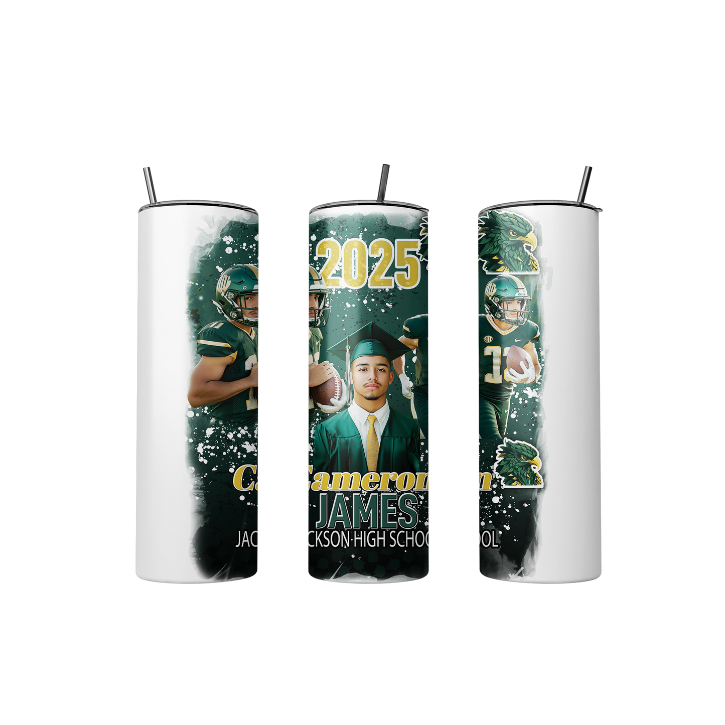Custom Class Of 2025 Senior Vibes Graduation 20 oz. Tumbler 🎓