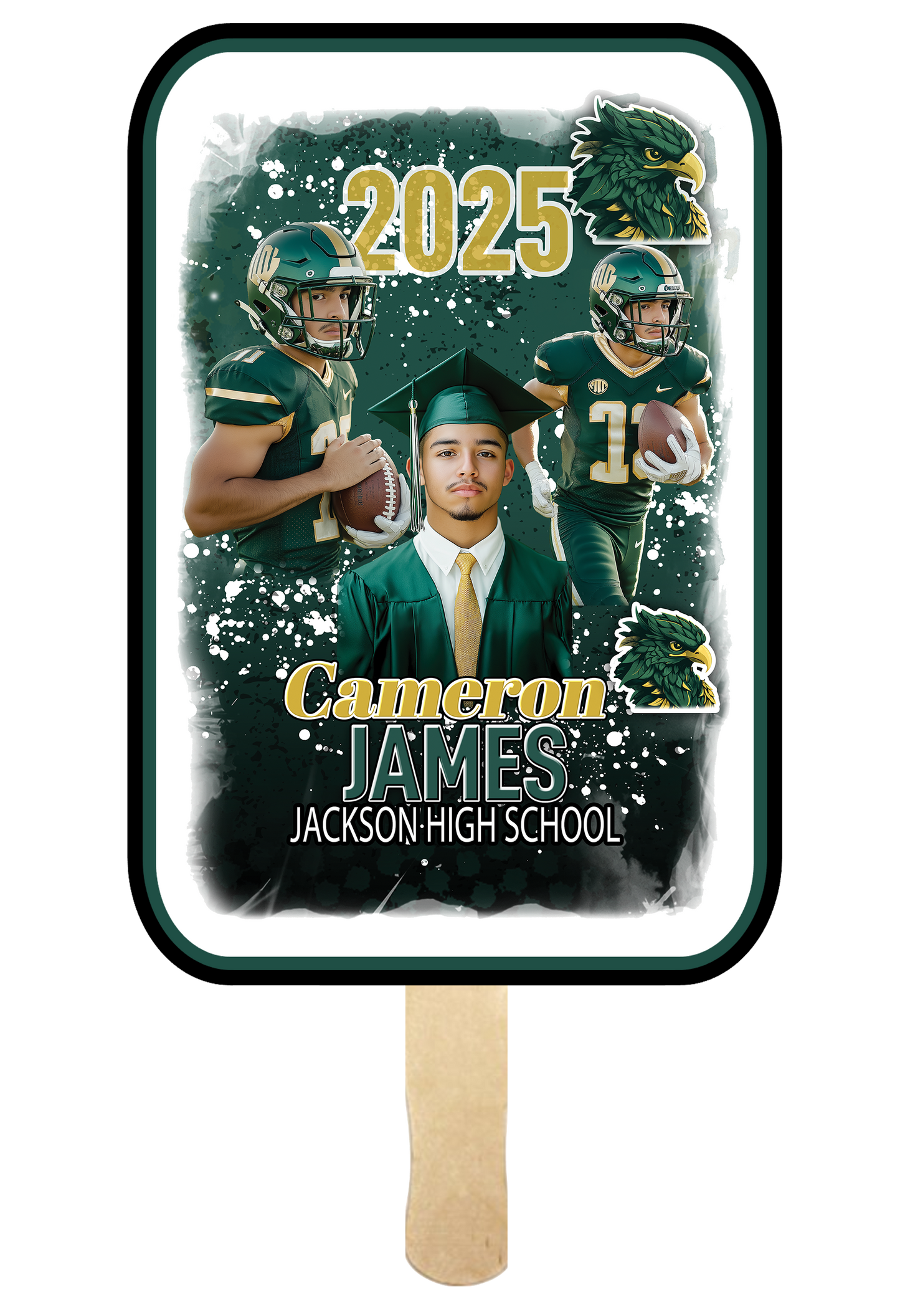 Custom Class Of 2025 Senior Vibes Graduation Fans-Set Of * 🎓