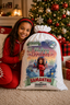 Personalized Christmas Gift Sack | Custom Santa Gift Bag with Name | Large Holiday Present Sack | North Pole Express Christmas Bag for Kids