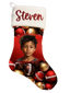 ๐Red Handmade Personalized Football Theme Christmas Stocking - Score Big๐
