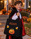 Personalized Halloween Trick-or-Treat Tote Bag | Embroidered Kids Candy Bag with Pumpkin & Candy Corn
