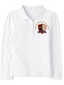 The Children’s Place Girls Long Sleeve Uniform Pique Polo Embroidered with School Logo