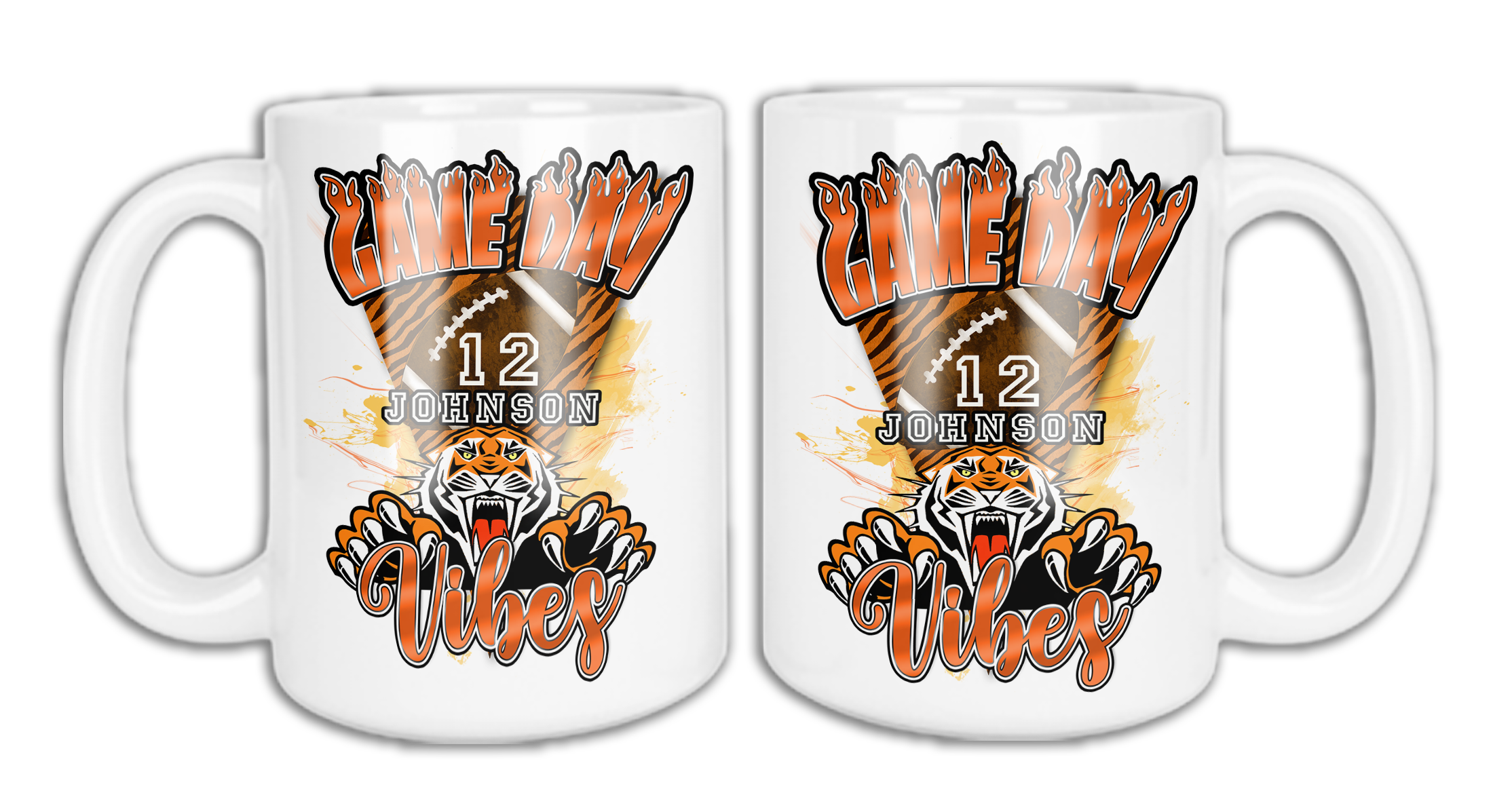 🎉Custom Game Day Vibes Graphic 15 oz. Ceramic Mug🎉 Main image