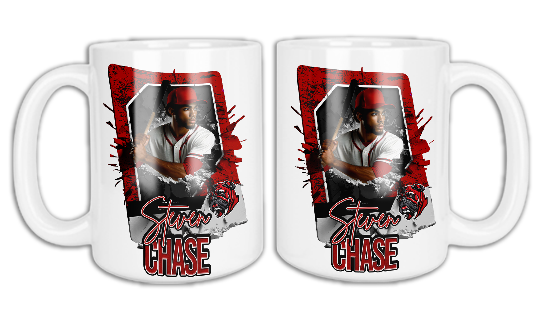 Personalized Baseball Card 15 oz Mug #2 Main image