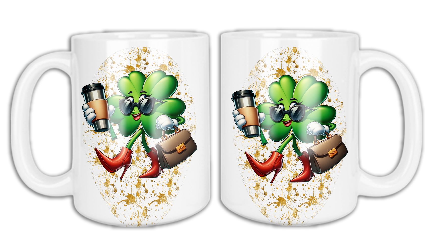 🍀"Shamrock Lady" St. Patrick's Day Graphic Mug🍀