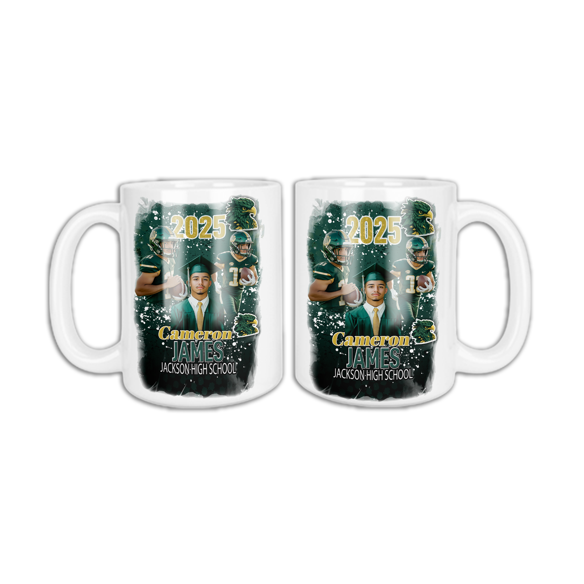 Custom Class Of 2025 Senior Vibes Graduation 15 oz. Mug 🎓 Main image