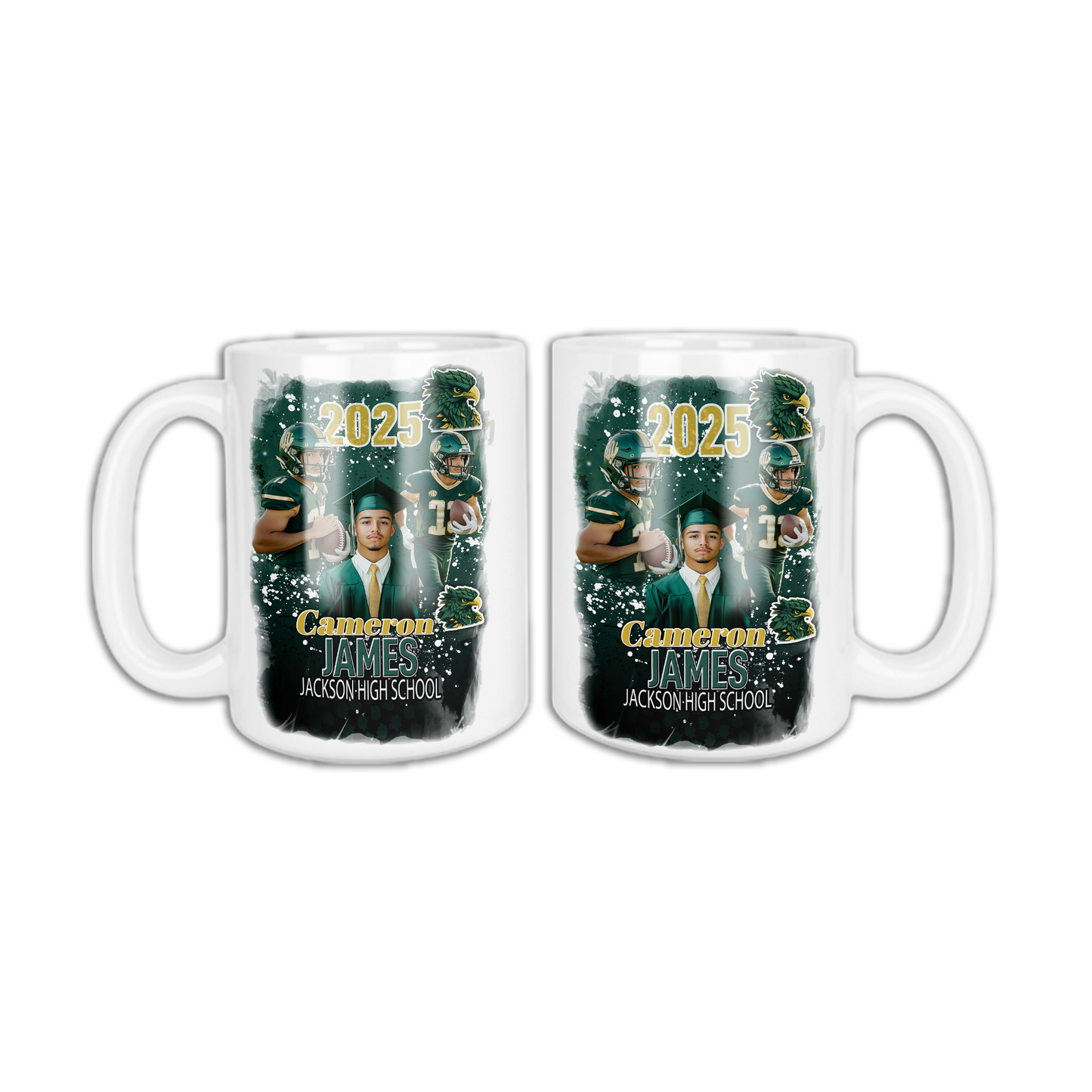 Custom Class Of 2025 Senior Vibes Graduation 15 oz. Mug 🎓