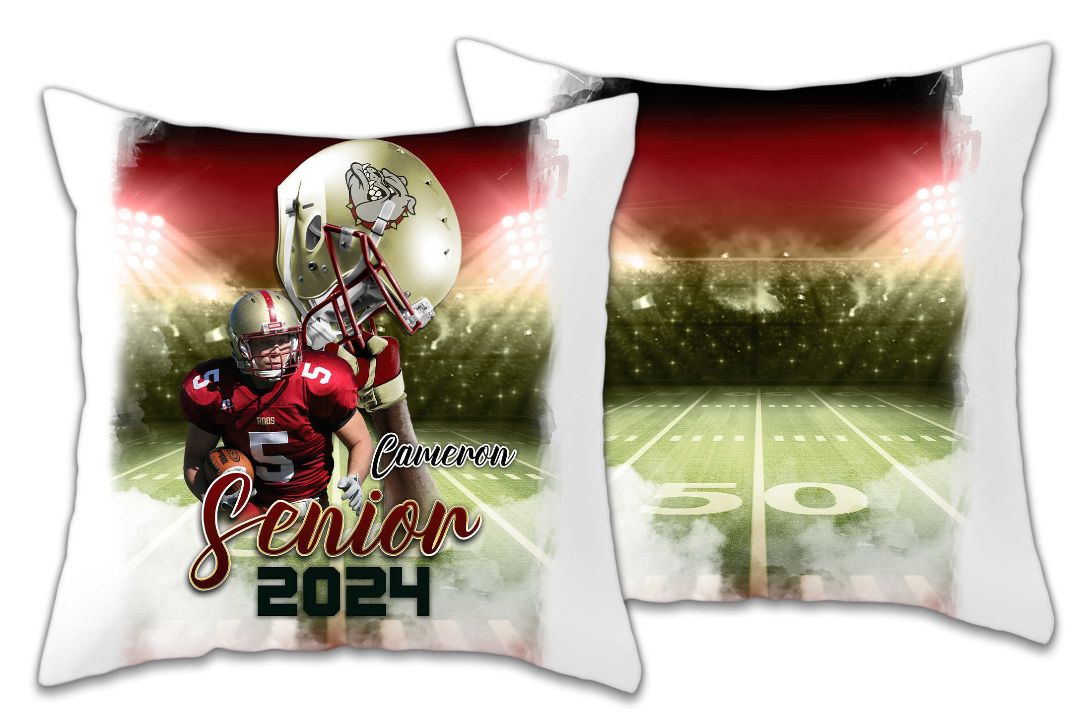 🎉Custom Team Football Helmet Graphic Pillow 🎉