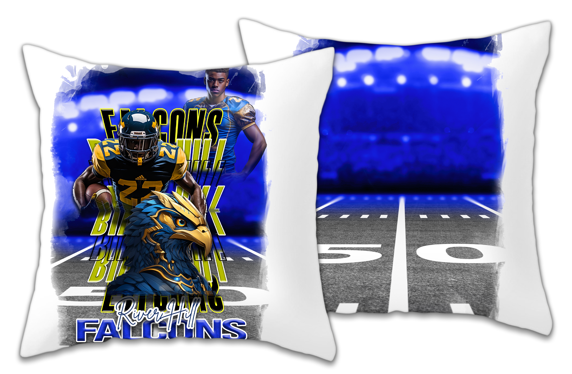 🎉Custom Trendy Mascot Graphic Football Pillow🎉 Main image