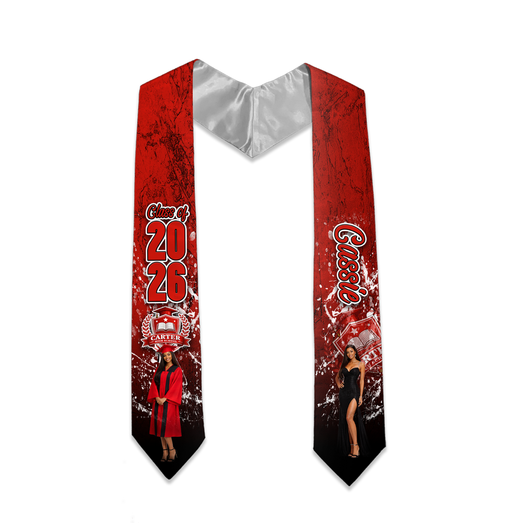 Custom Class Of 2025 Cap & Diploma Theme Graduation Stole
