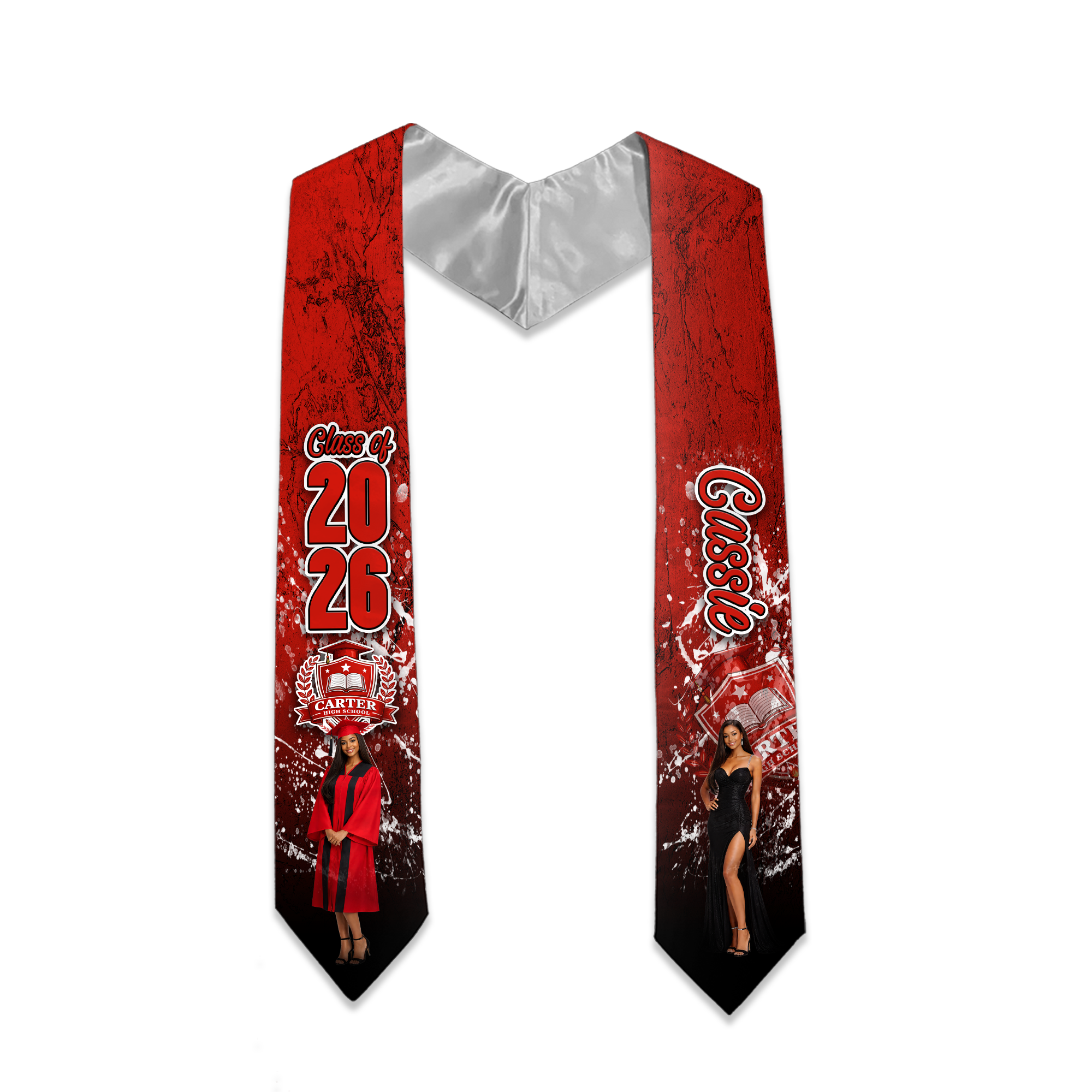 Custom Class Of 2025 Cap & Diploma Theme Graduation Stole