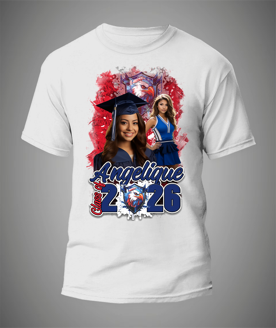 Custom Class Of 2026 Grunge Graduation T-Shirt For You and Your Family 🎓