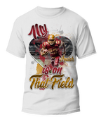 🎉Personalized "My Heart Is On That Field" Football Graphic T-Shirt - For You and Your Family🎉