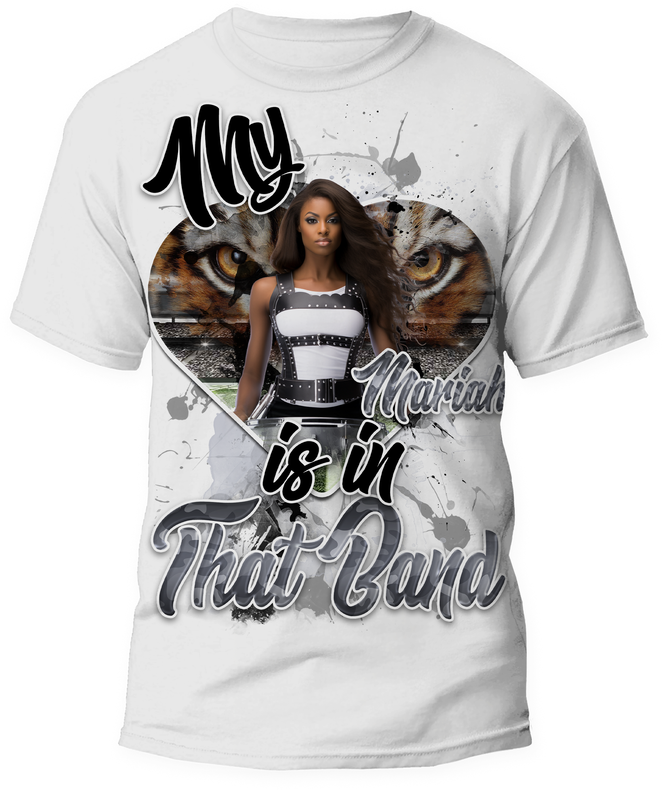 🎉Personalized "My Heart Is In That Band" Graphic T-Shirt - For You and Your Family🎉 #3