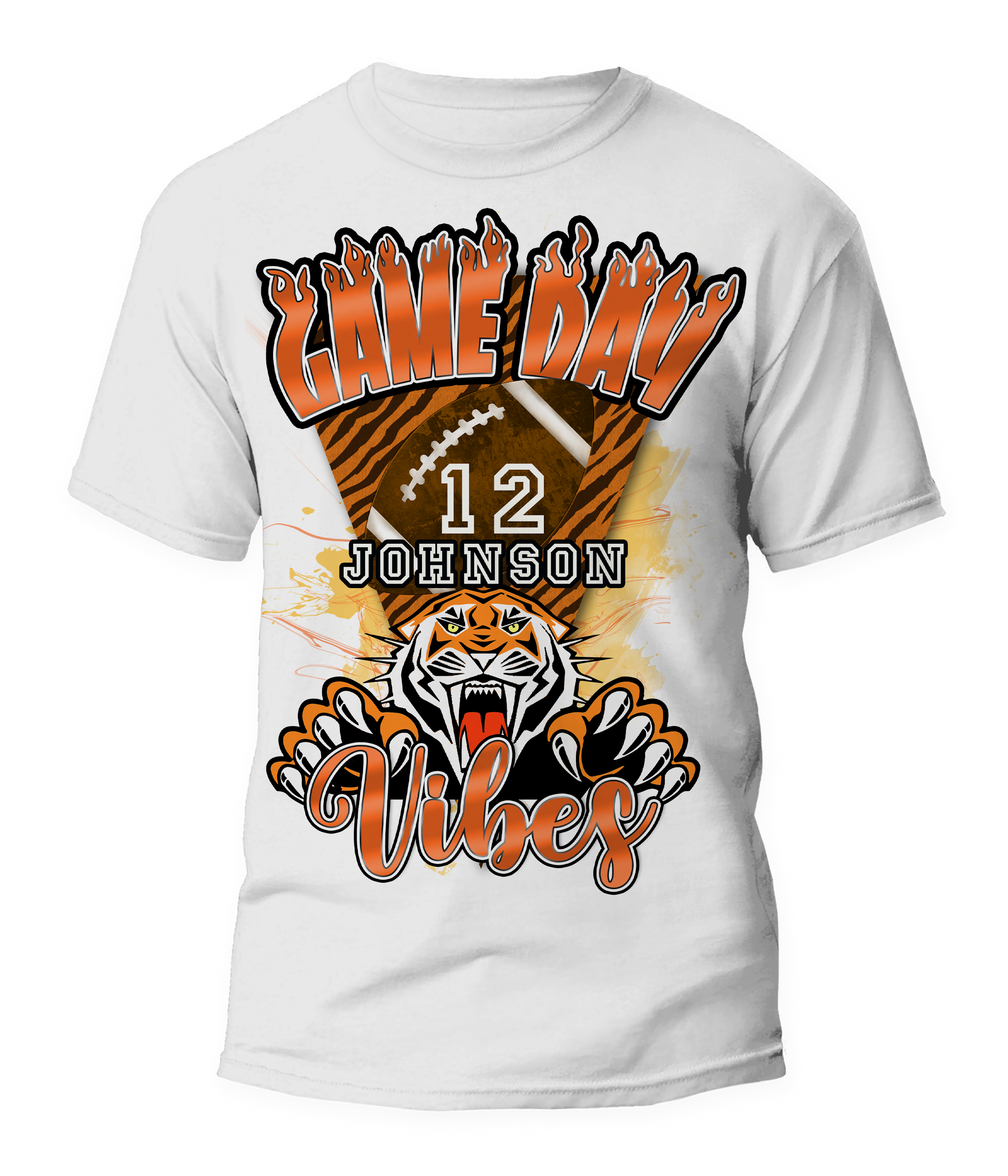 🔥Custom Game Day Vibes Football Graphic T-Shirt - For You and Your Family🔥