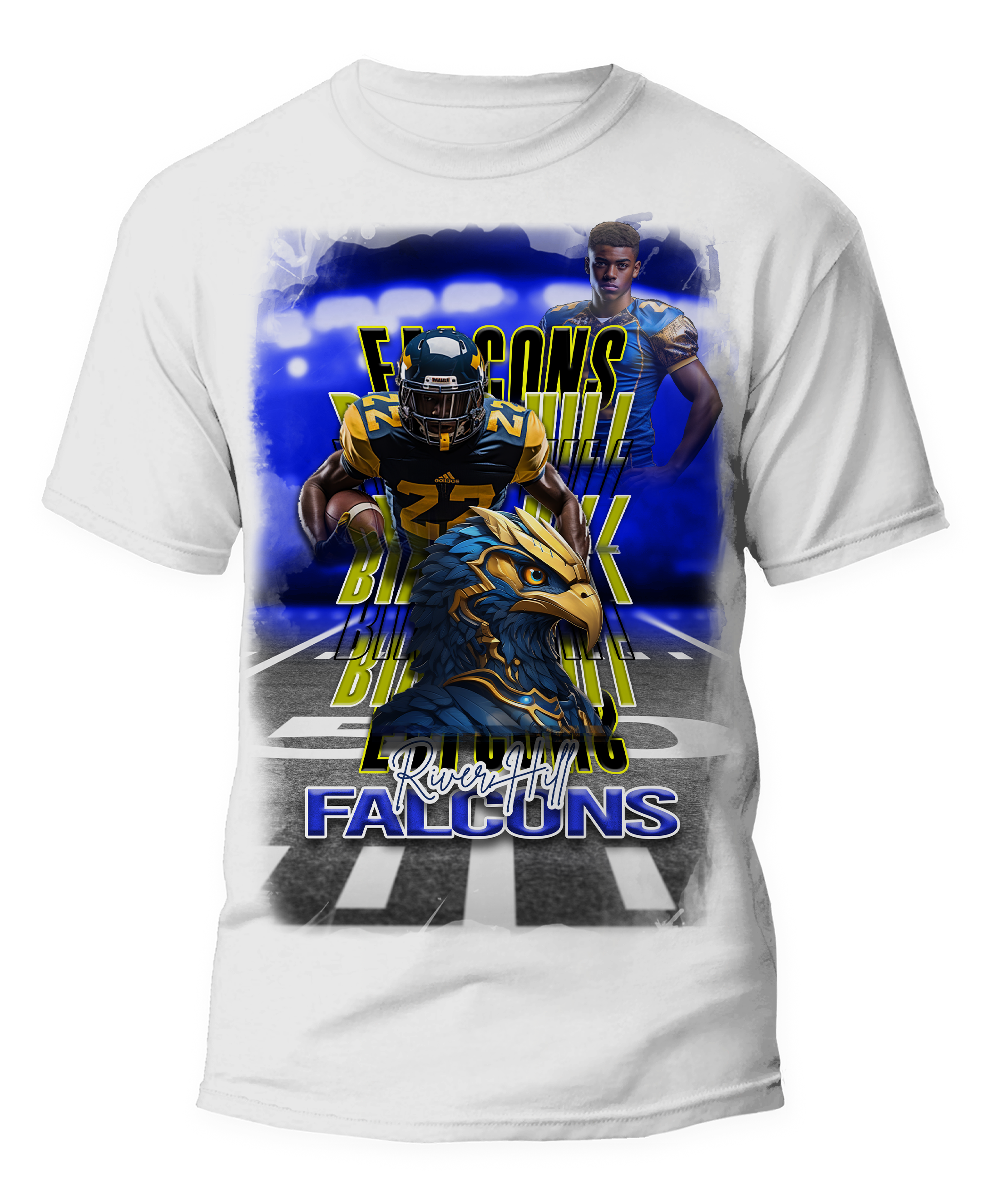 🎉Custom Trendy Mascot Graphic Football T-Shirt - For You and Your Family🎉 Main image