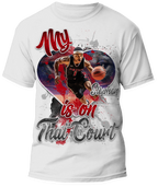 🎉Personalized "My Heart Is On That Court" Graphic T-Shirt #2 - For You and Your Family🎉