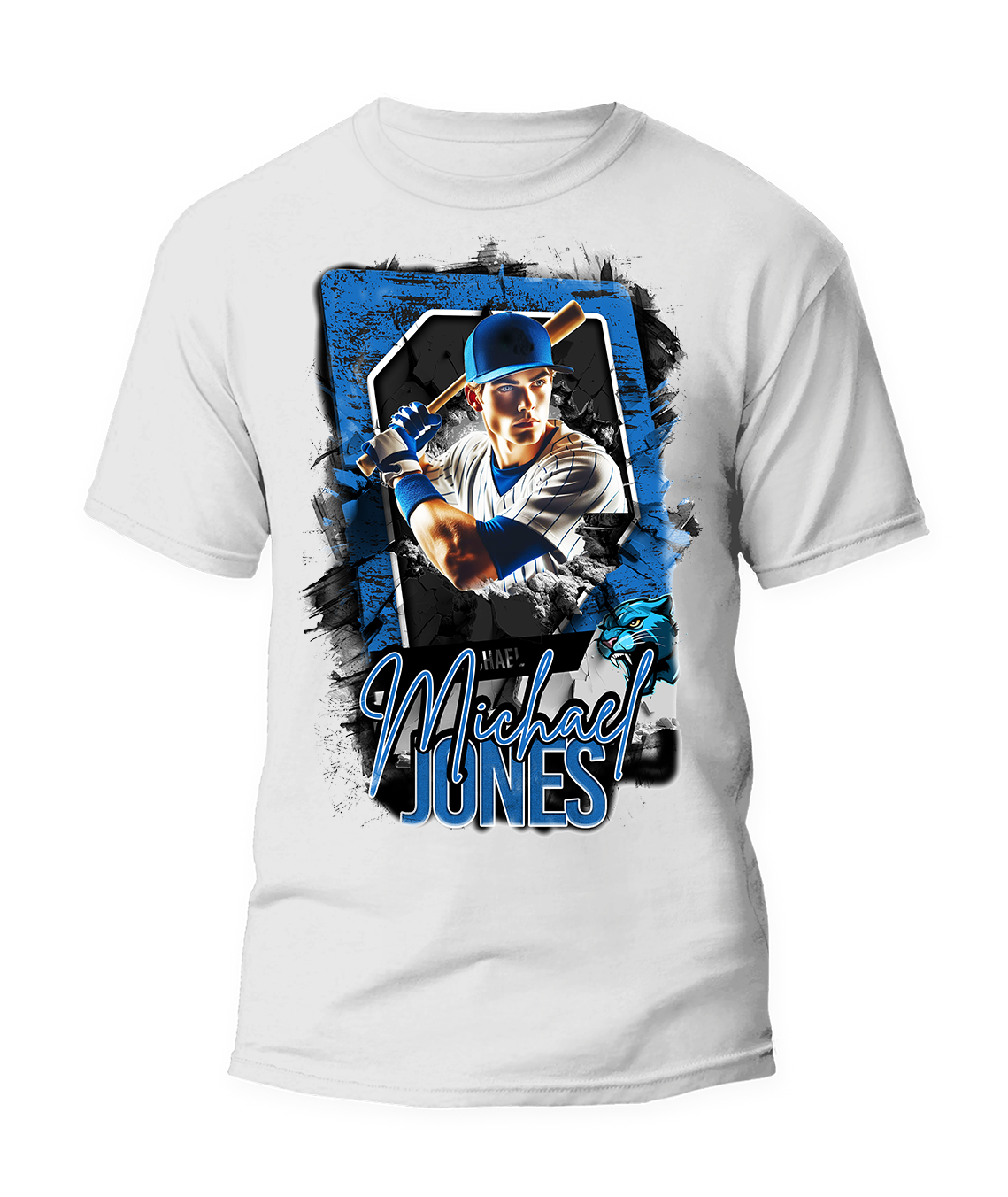 Custom Baseball Star Card Tee – Personalized Player Graphic Shirt