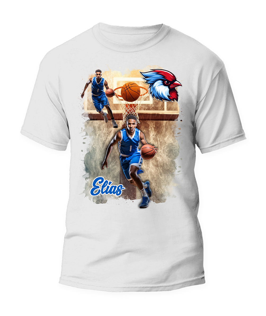 🎉Personalized "Basketball Mom" Graphic T-Shirt - For You and Your Family🎉 Secondary image