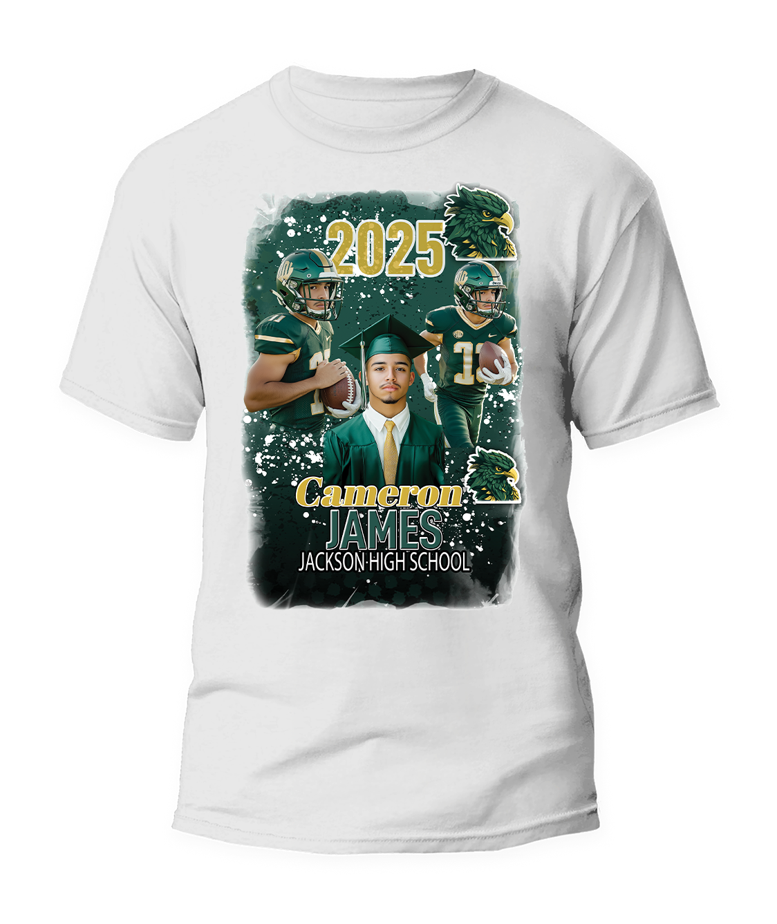 Custom Class Of 2025 Senior Vibes Graduation T-Shirt For You and Your Family 🎓