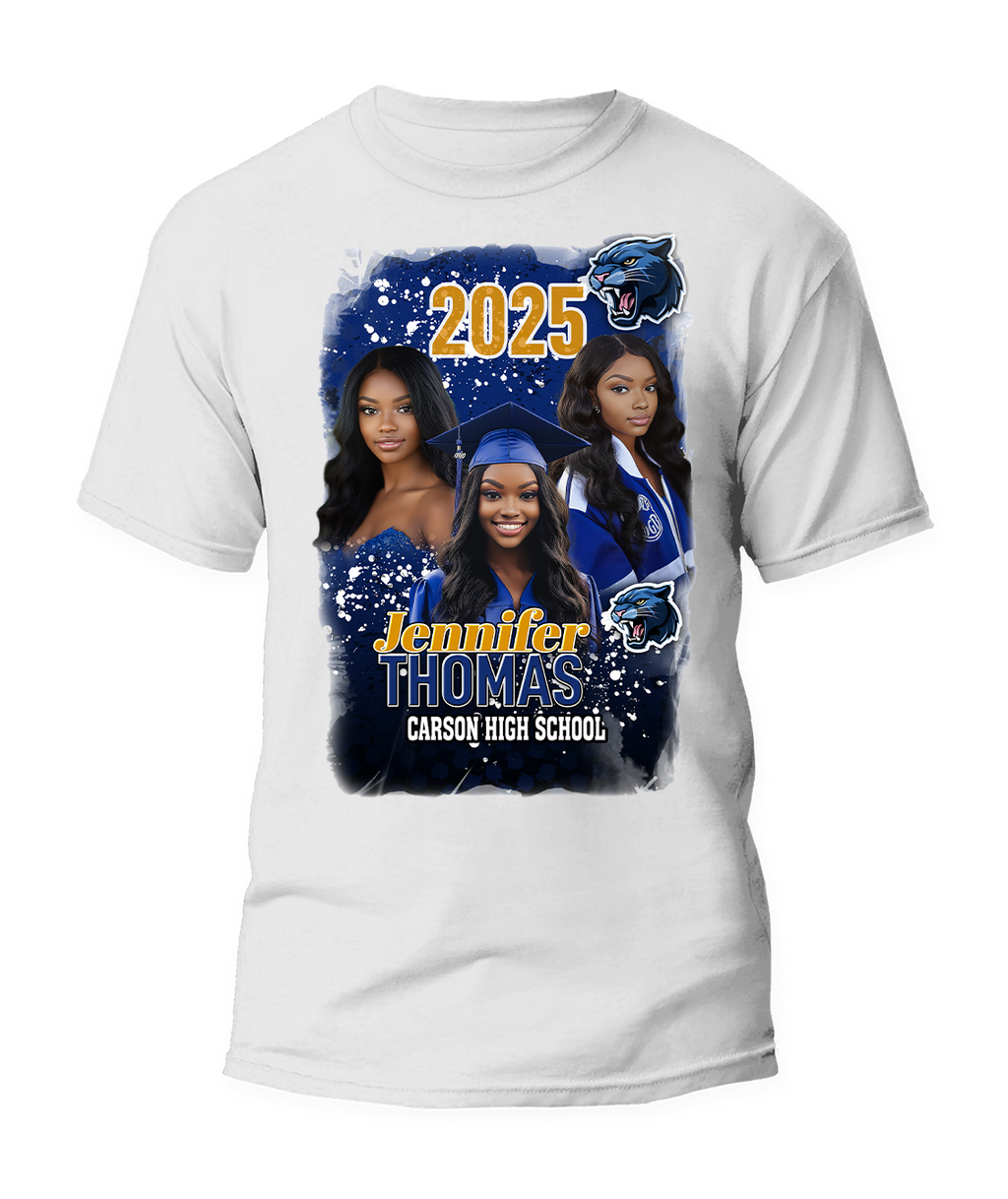Custom Class Of 2025 Senior Legacy Graduation T-Shirt For You and Your Family 🎓