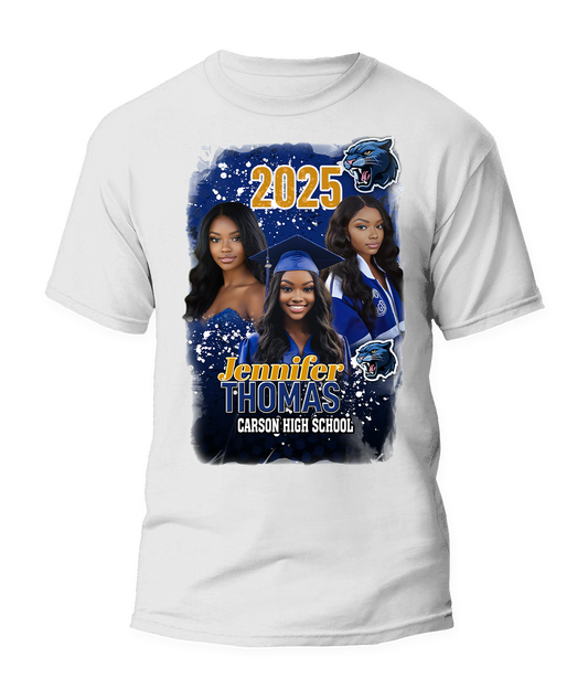 Custom Class Of 2025 Senior Legacy Graduation T-Shirt For You and Your Family 🎓