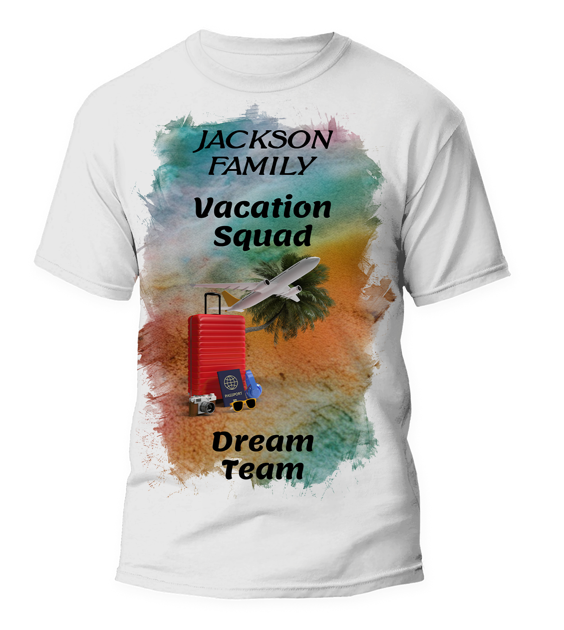 Personalized ""Vacation Squad" T-Shirt and Tumbler Set | Adult and Youth Sizes Secondary image