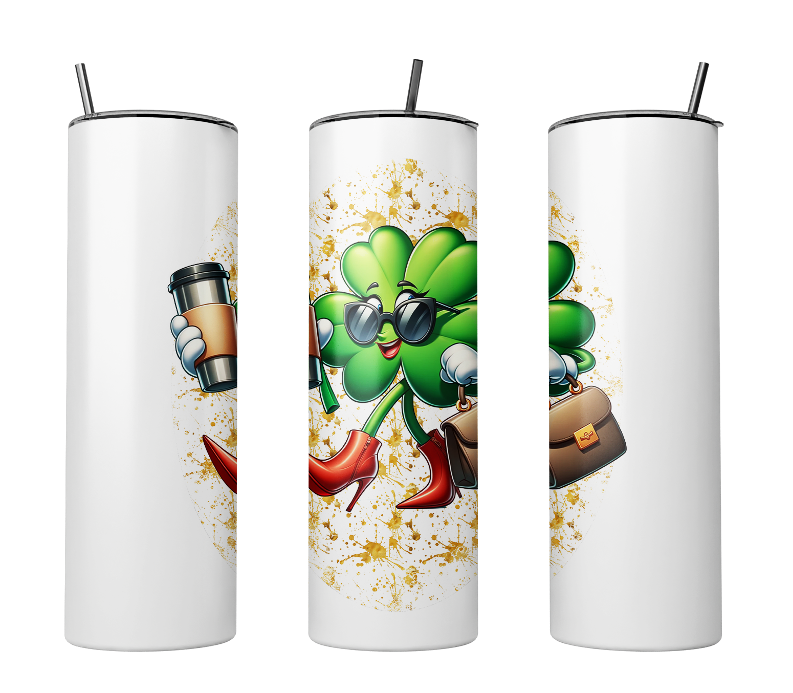 "Shamrock Lady" St. Patrick's Day 20 oz Tumbler