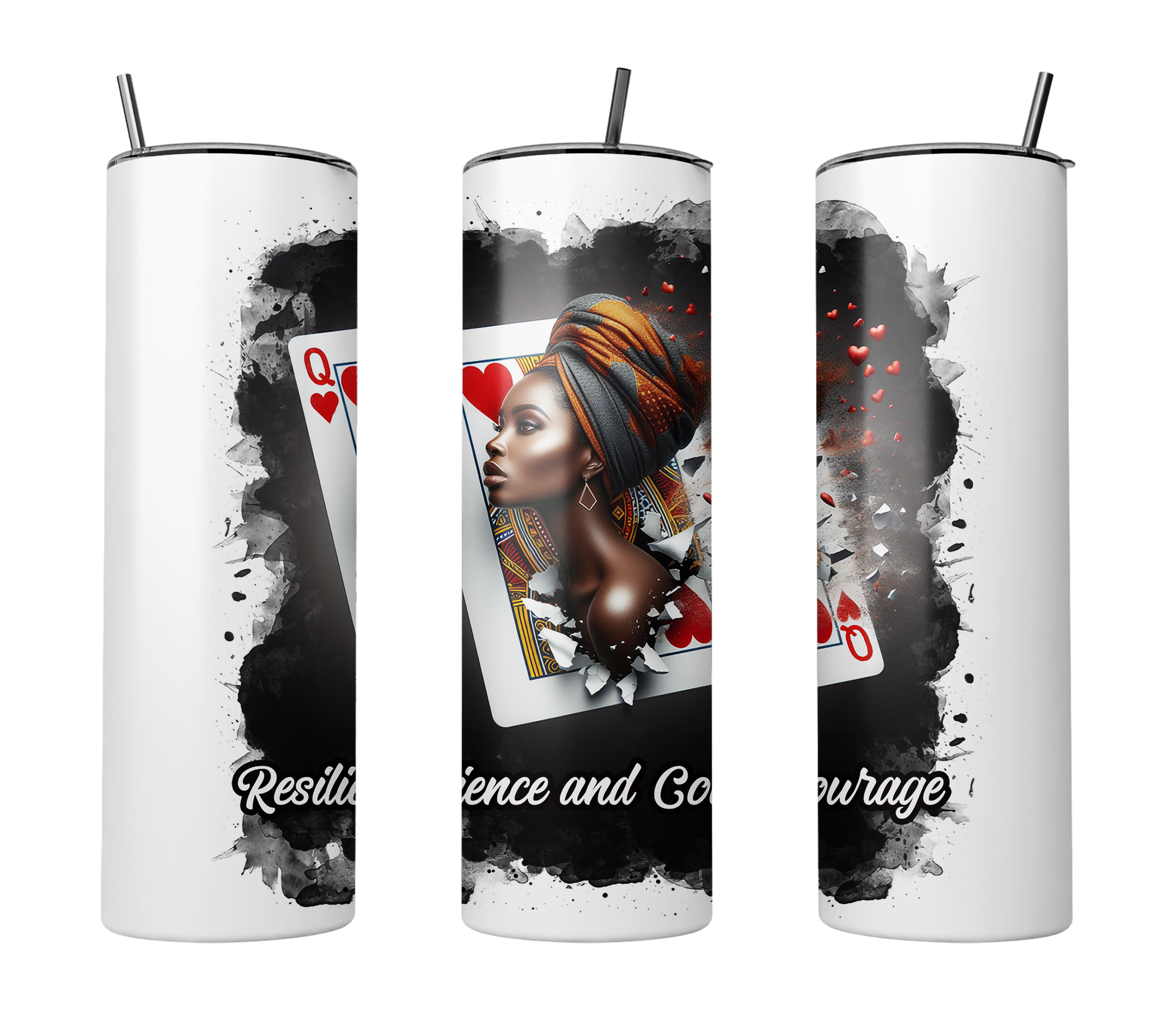 "Resilience and Courage" Graphic Tumbler