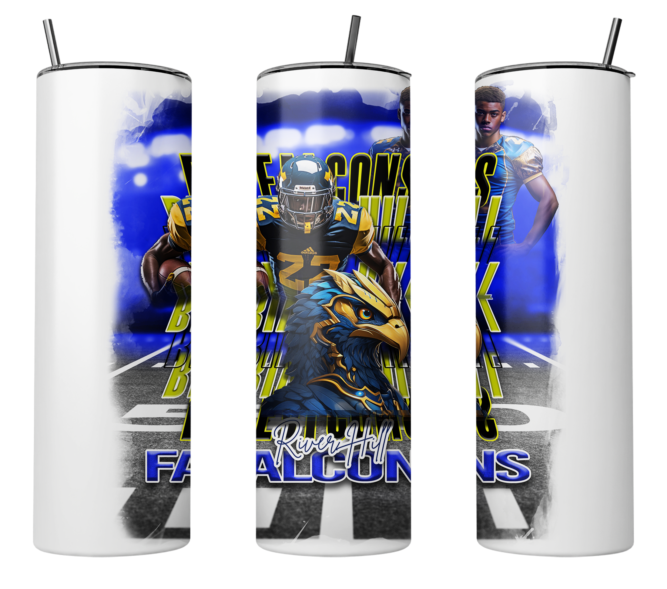 🎉Custom Trendy Mascot Graphic Football 20 oz. Tumbler🎉