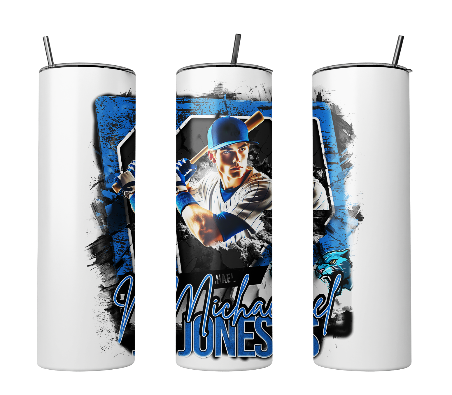 Personalized Baseball Card 20 oz Tumbler #1