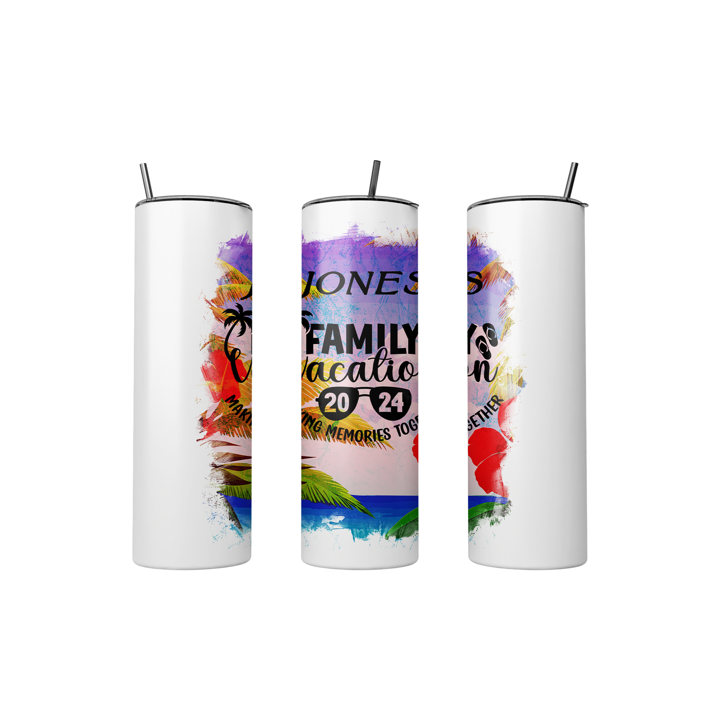 Personalized Family Vacation T-Shirt and Tumbler Set | Adult and Youth Sizes