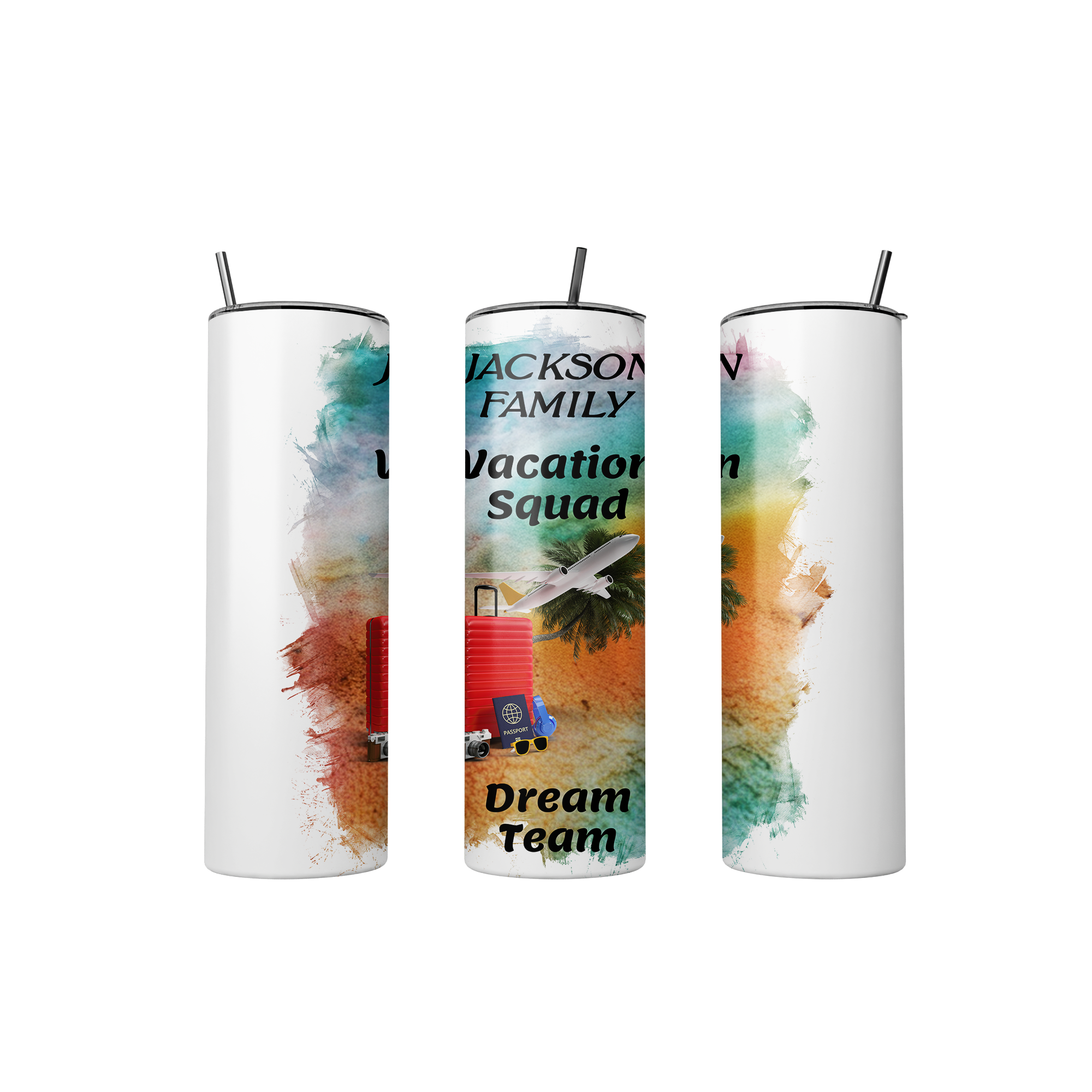 Personalized "Vacation Squad" 20 oz. Tumbler Main image