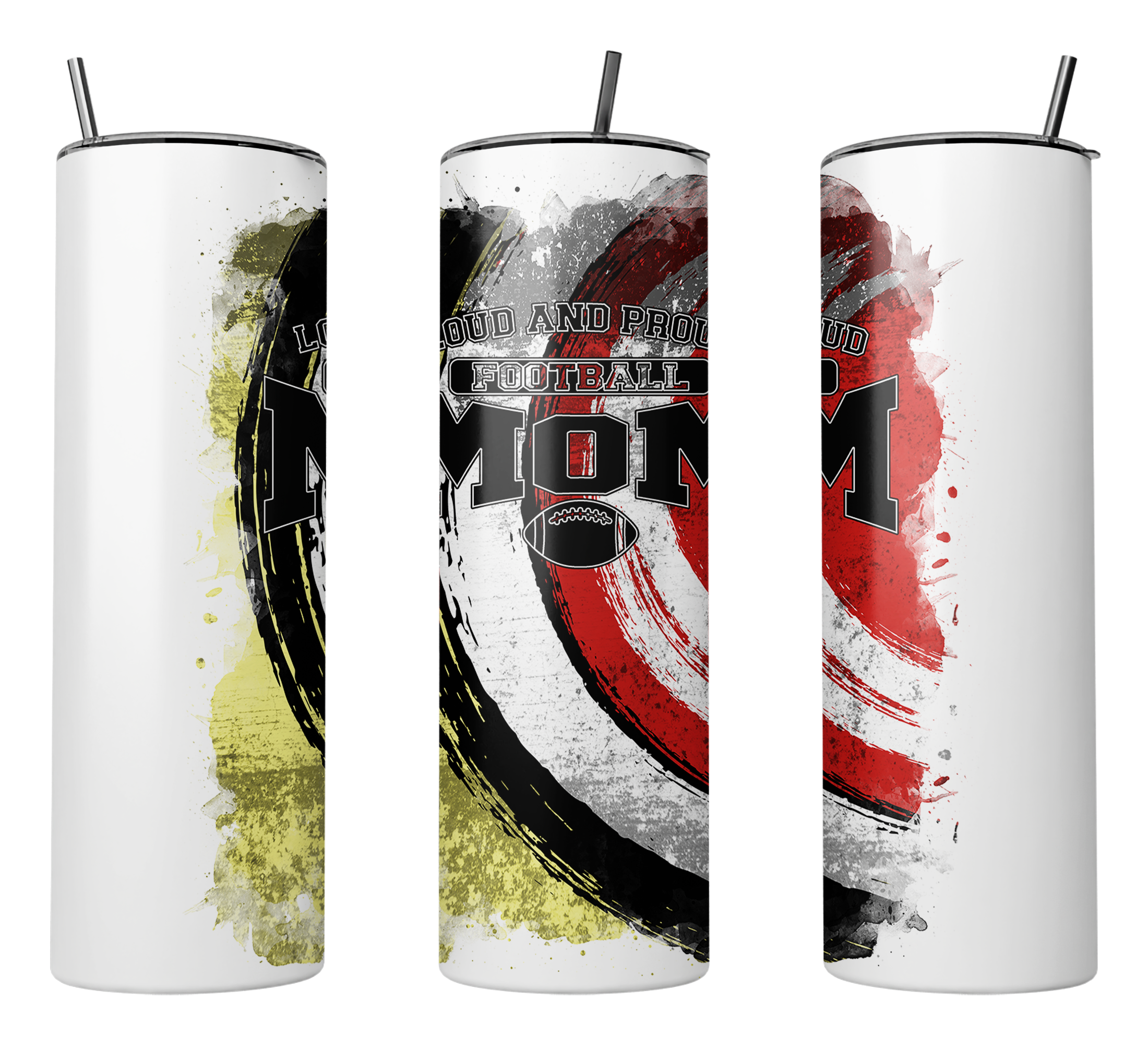 🎉Custom Loud and Proud Football Mom Graphic 20 oz. Tumbler 🎉