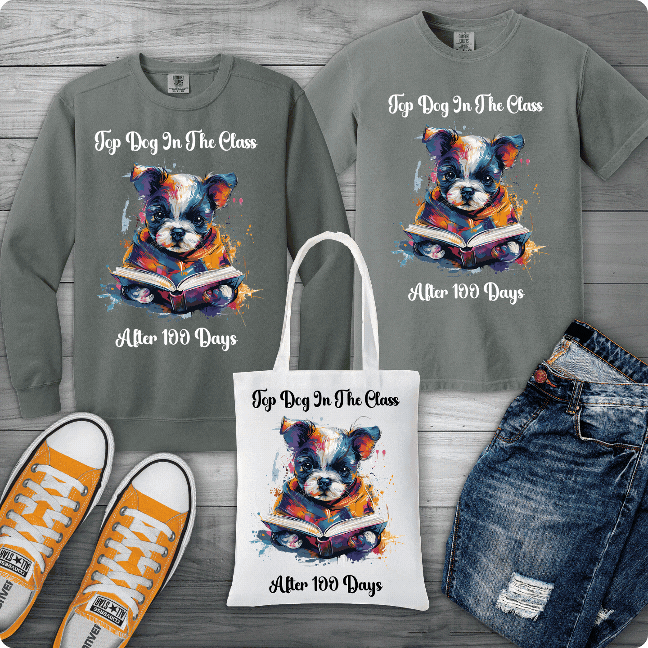 100 Days Of School "Top Dog In The Class After 100 Days" Bundle Main image