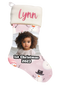 🎉Custom Pink Baby's First Christmas Stocking🎉