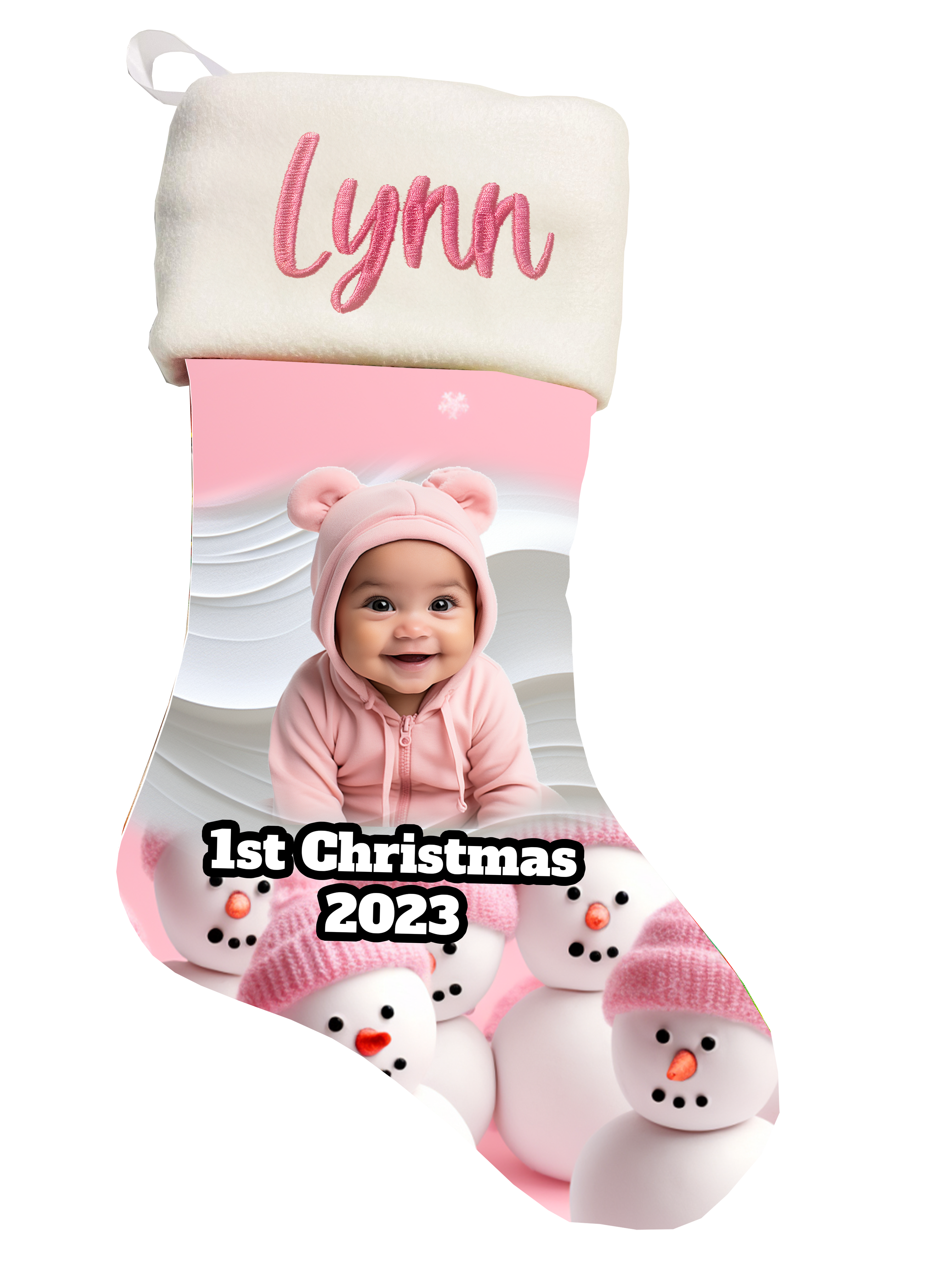 Custom Baby's First Christmas Stocking: Cherish the Magic! 🎉 Main image