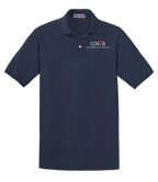 Jerzees Unisex 437 Spotshield Polo with COGTB Temple Staff Logo