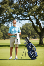 Personalized “Lucky Skull” Golf Towel – Custom Name Embroidered, Premium Cotton Tri-Fold