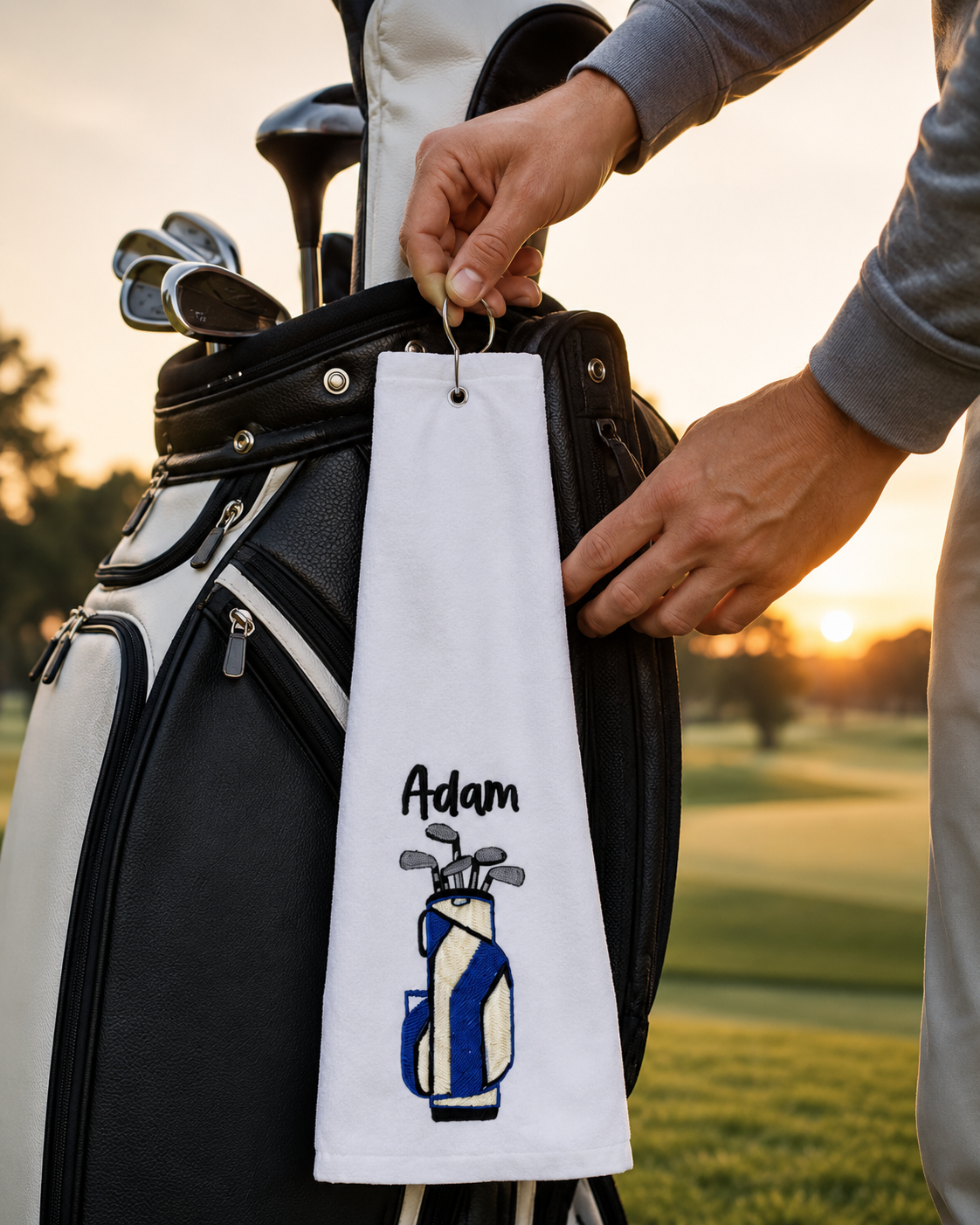 Embroidered Custom Golf Bag Golf Towel
