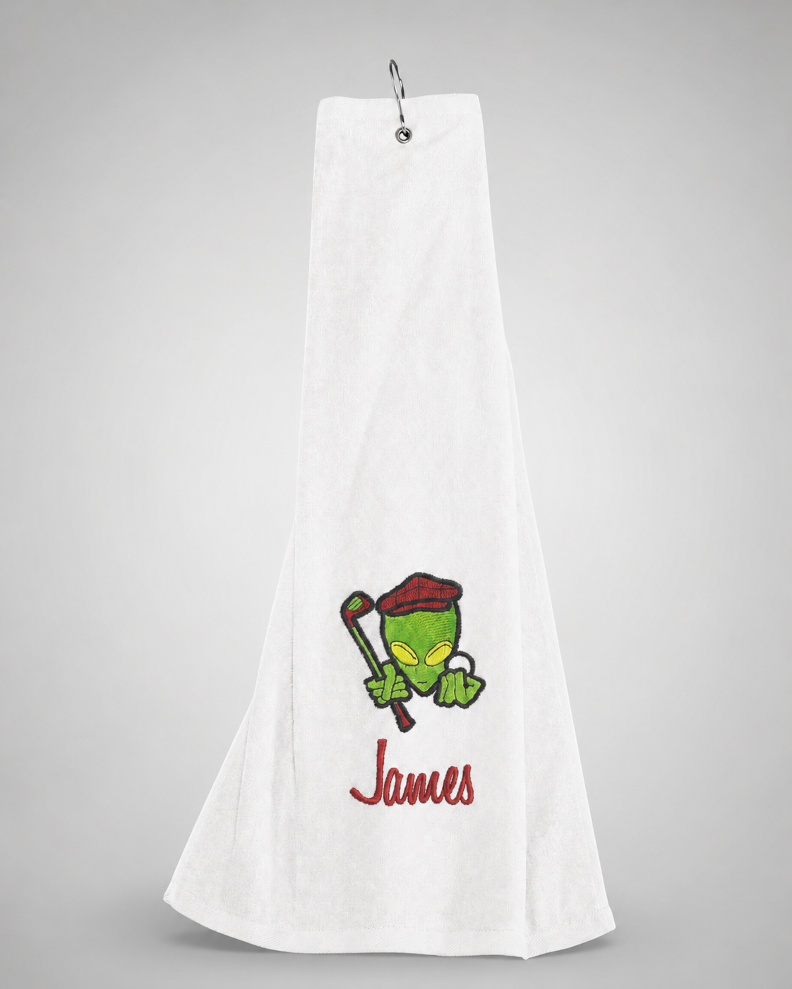 Alien Out-of-This-World Personalized Golf Towel 🌌⛳