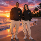 Anchored Hearts Personalized Couples Sweatshirt