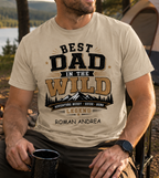 Personalized Best Dad in the Wild Shirt – Custom Kids Names Comfort Colors® Camping Dad Tee – Outdoor Adventure Father’s Day Gift