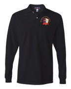 Jerzees Long Sleeve Unisex 437 Spotshield Polo with Embroidered BRCA School Logo - Student