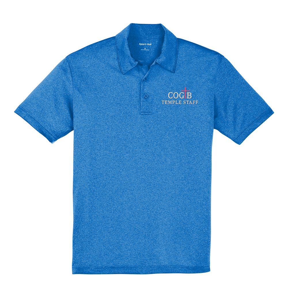 COGTB Staff Unisex Polo – Blue Wake Heather