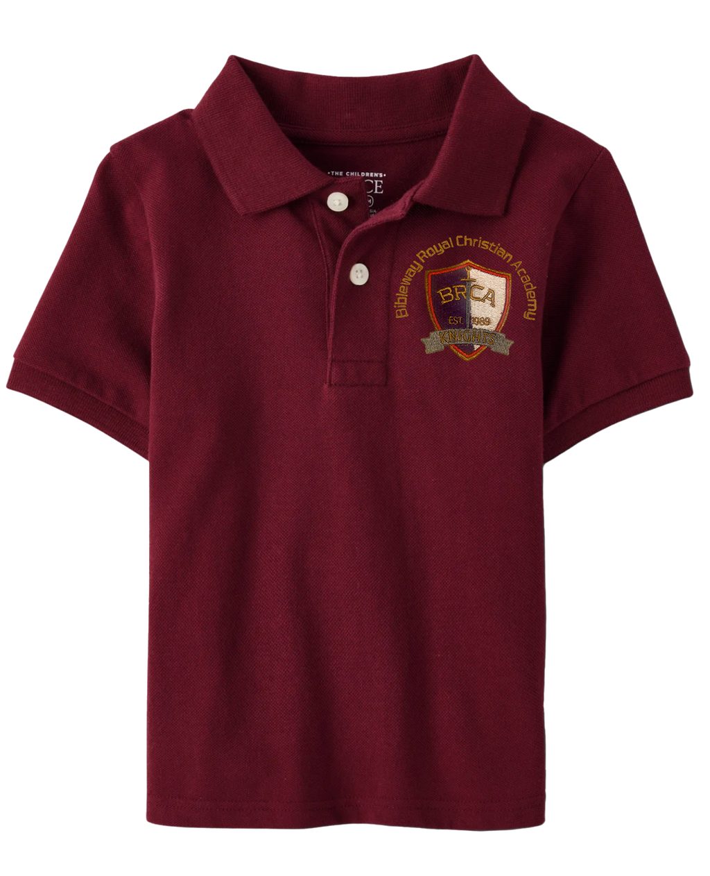 The Children’s Place Boys Uniform Pique Polo Embroidered with School Logo