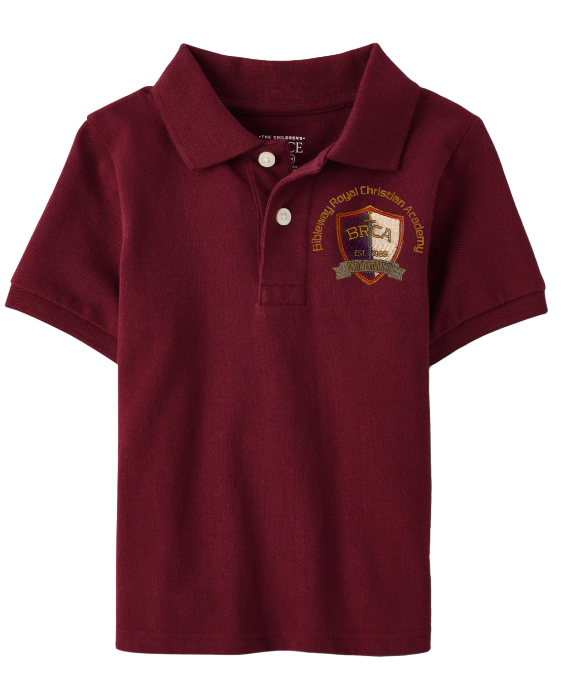 The Children’s Place Boys Uniform Pique Polo Embroidered with School Logo