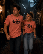 Heather Orange Halloween "Spooky Season" Graphic T-Shirt 🎉